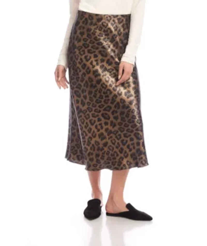Bias Cut Midi Skirt
