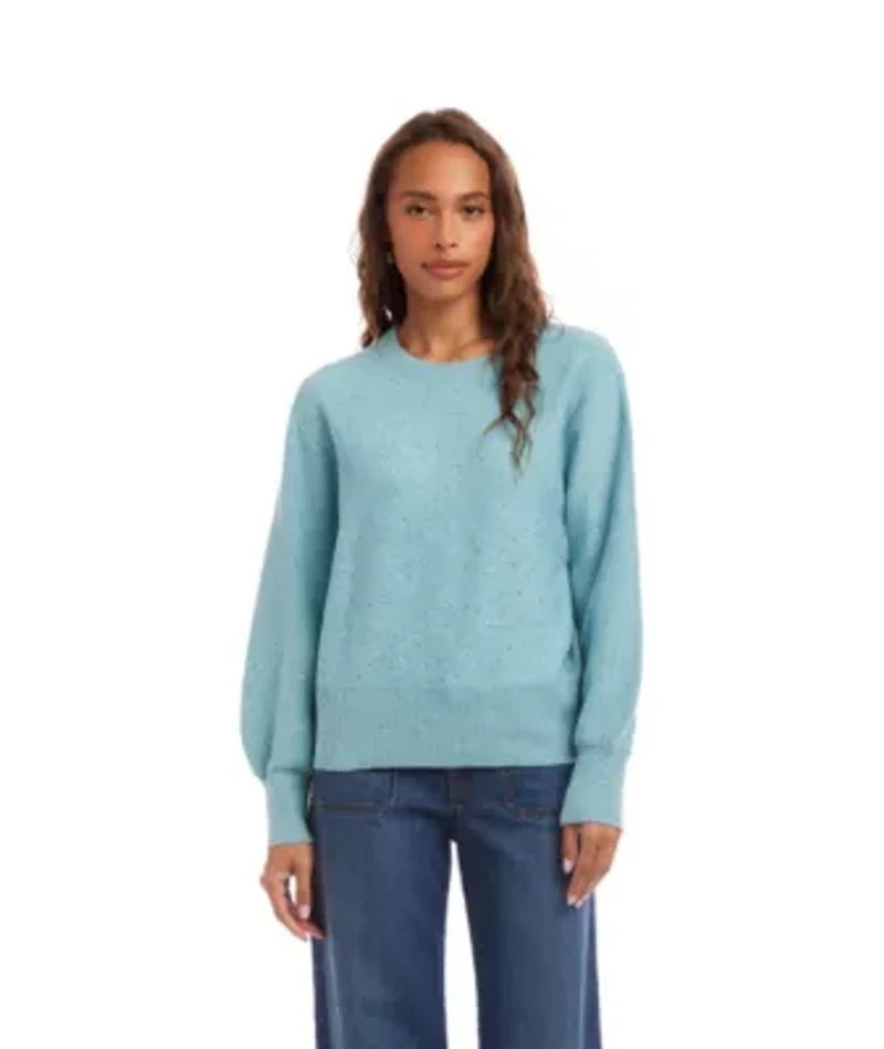 Sequin Crewneck Sweater