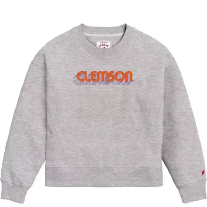 NCAA Clemson Tigers Boxy Pullover Sweatshirt