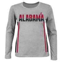 Alabama Crimson Tide NCAA Plus Side Stripe Fleece Pullover Sweatshirt