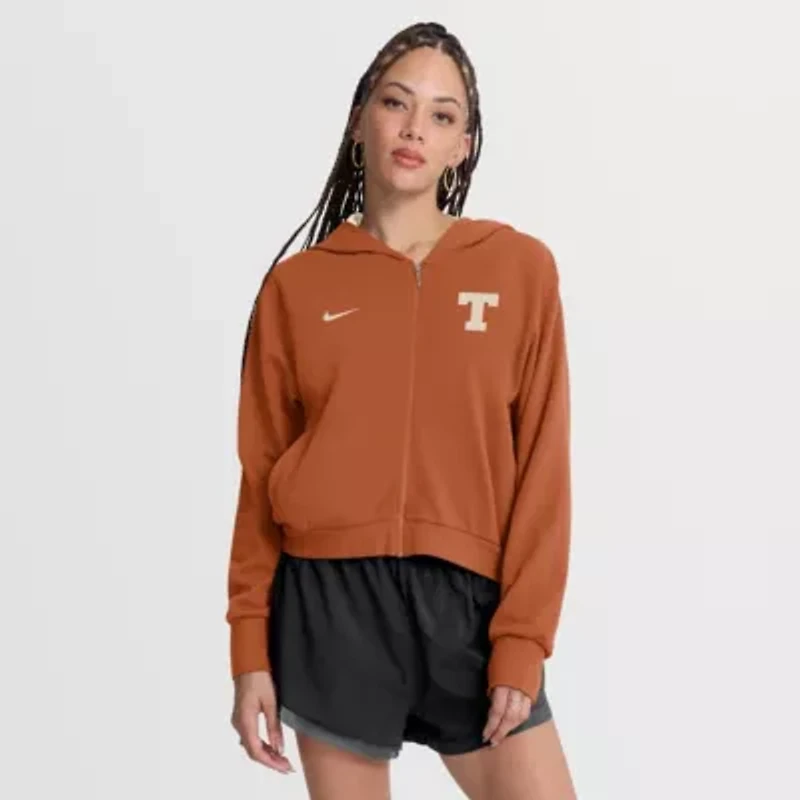 NCAA Nike Texas Longhorns Mantra Cropped Full-Zip Hoodie