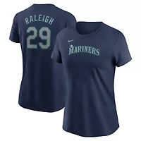 MLB Nike Cal Raleigh Seattle Mariners Cooperstown Collection Fuse Name & Number T-Shirt