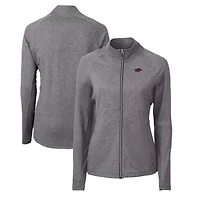 NCAA Heather Arkansas Razorbacks Adapt Eco Knit Recycled Full-Zip Jacket