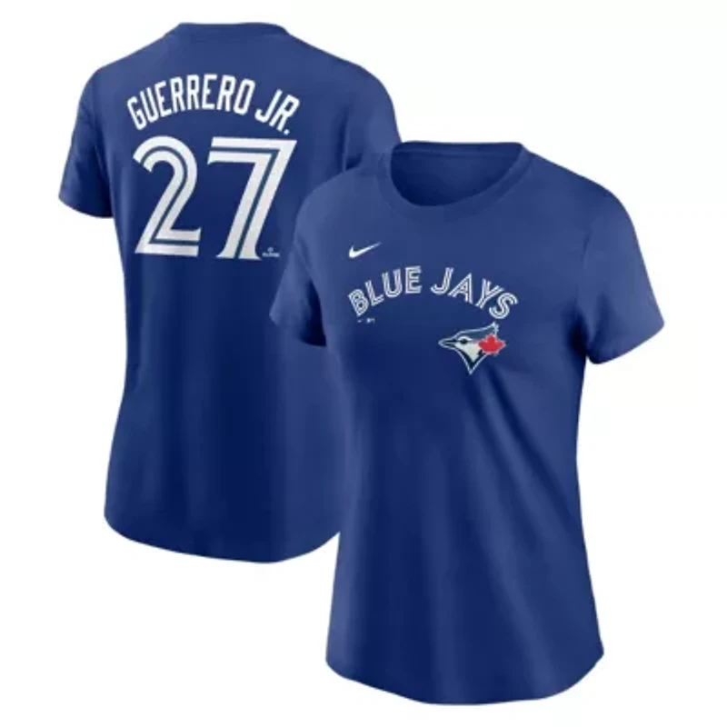 Toronto Blue Jays MLB Nike Vladimir Guerrero Jr. Cooperstown Collection Fuse Name & Number T-Shirt