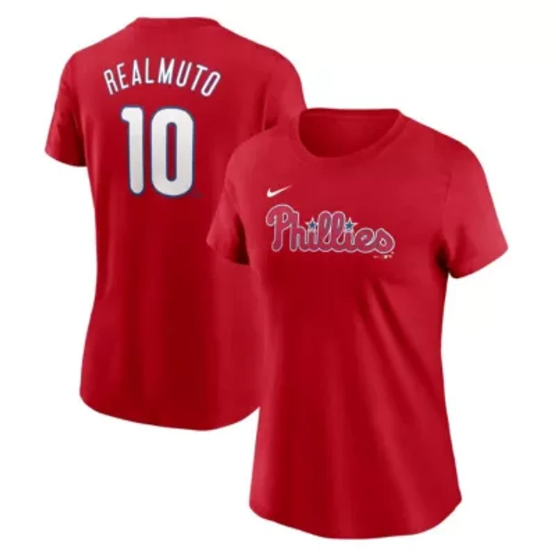 MLB Nike J.T. Realmuto Philadelphia Phillies Cooperstown Collection Fuse Name & Number T-Shirt