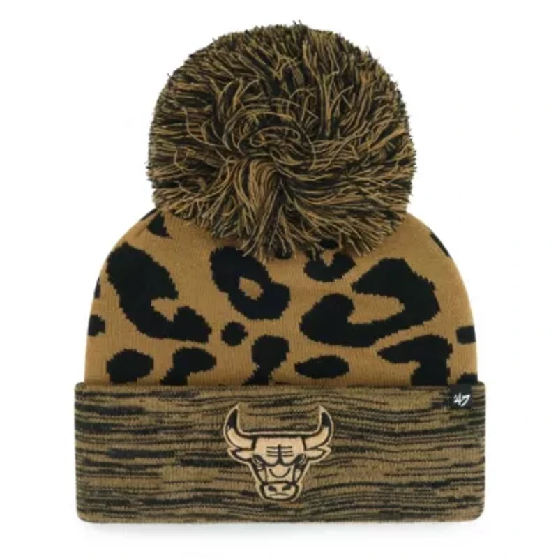 NBA Chicago Bulls Rosette Cuffed Knit Hat with Pom