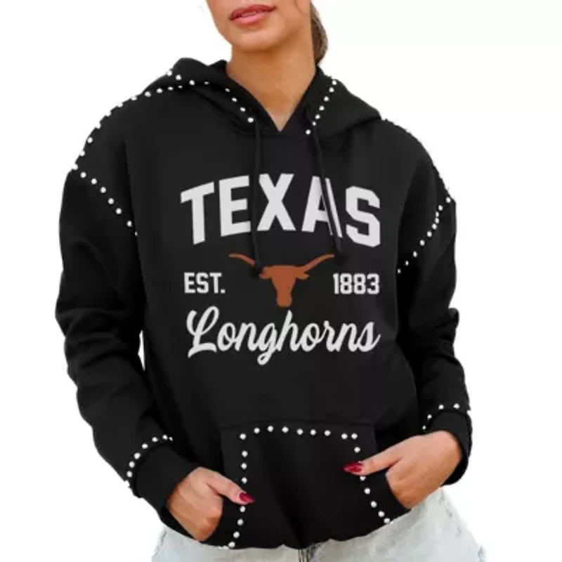NCAA Texas Longhorns Studded Pullover Hoodie