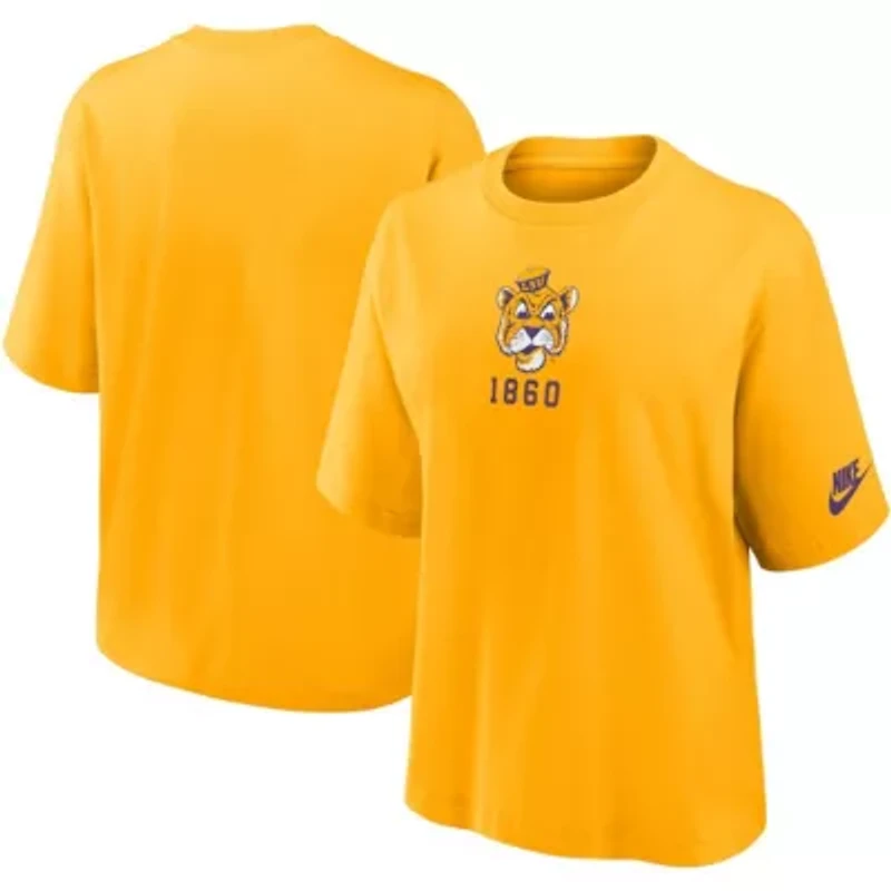 NCAA Nike LSU Tigers Legacy Established Boxy T-Shirt