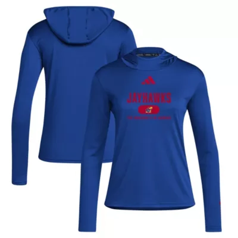 NCAA Kansas Jayhawks Long Sleeve Hoodie T-Shirt
