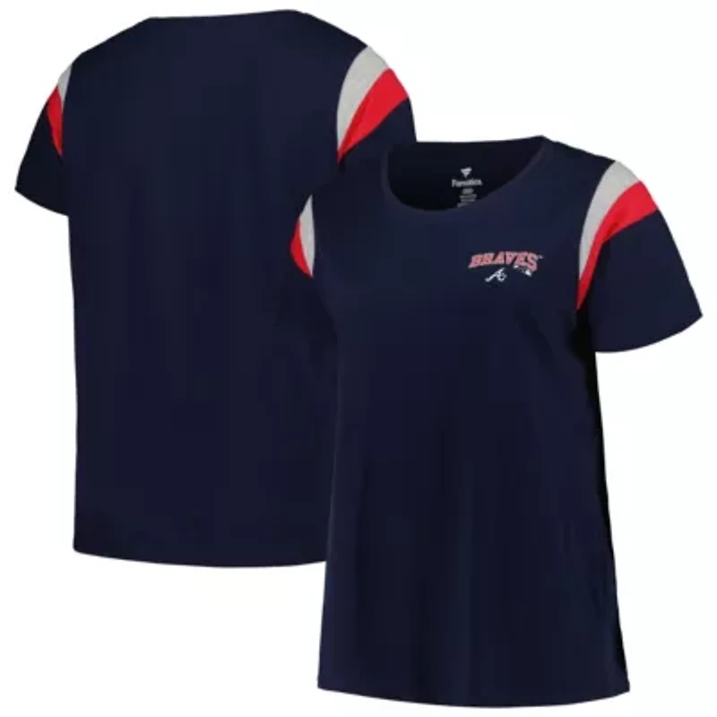 MLB Atlanta Braves Plus Scoop Neck T-Shirt
