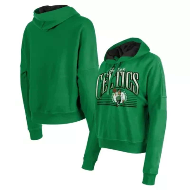 NBA Kelly Boston Celtics Boxy Pullover Hoodie