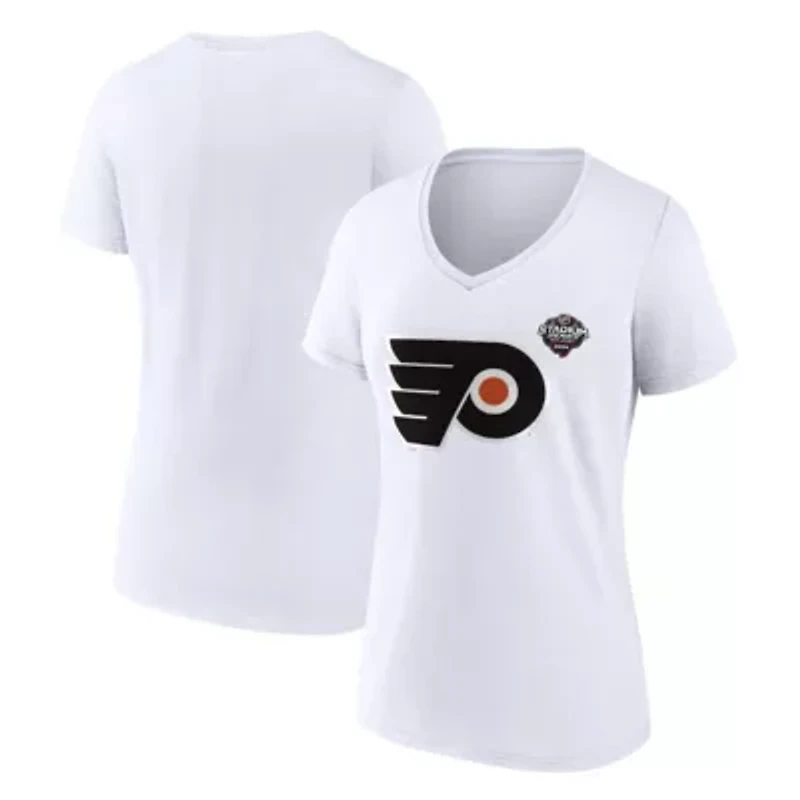 NHL Fanatics Philadelphia Flyers 2024 Stadium Series Logo V-Neck T-shirt