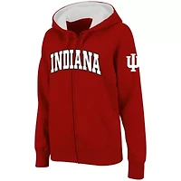 NCAA Indiana Hoosiers Arched Name Full-Zip Hoodie