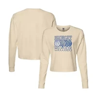 NCAA Kentucky Wildcats Basketball Cropped Long Sleeve T-Shirt