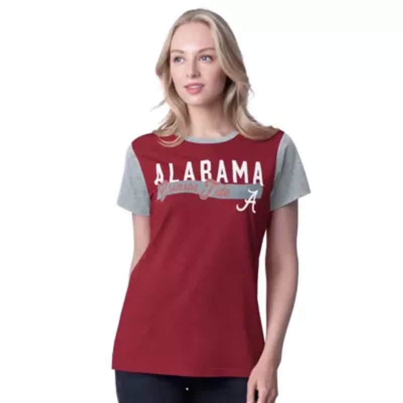 Alabama Crimson Tide NCAA Racer Crewneck Ringer T-Shirt