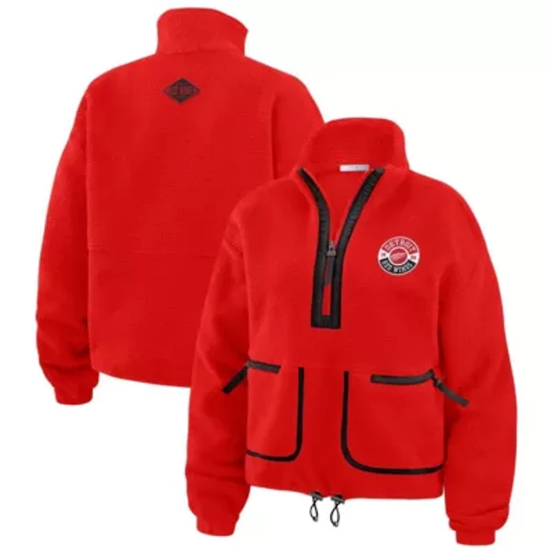 NHL Detroit Wings Polar Fleece Half-Zip Jacket
