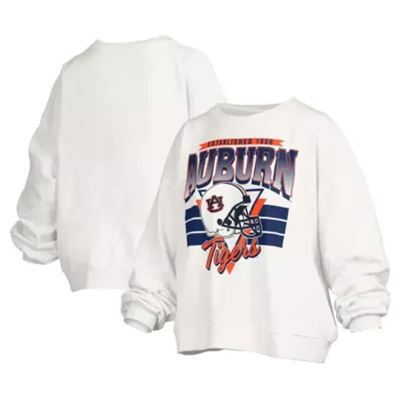 NCAA Auburn Tigers Janice Retro Logo Oversized Pullover Sweatshirt