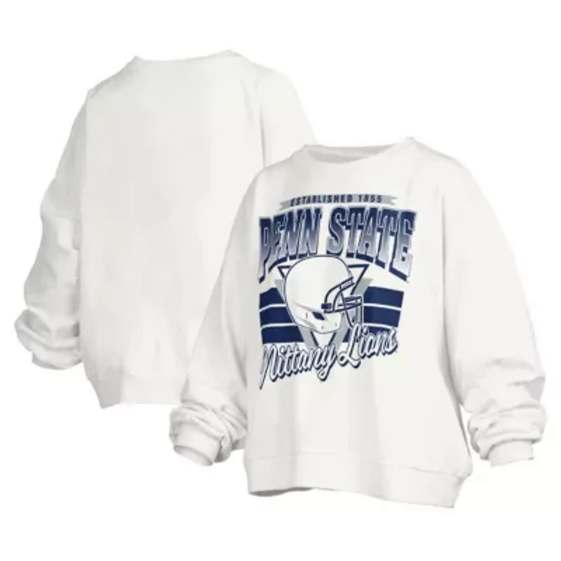 NCAA Penn State Nittany Lions Janice Retro Logo Oversized Pullover Sweatshirt