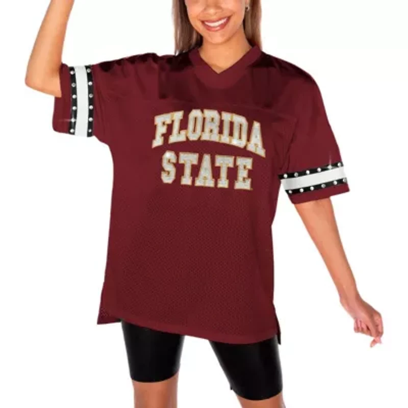 NCAA Florida State Seminoles Until Kickoff Rhinestone Fashion T-Shirt