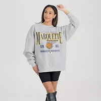 NCAA Marquette Golden Eagles Basketball Premium Fleece Drop Pullover Sweatshirt