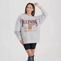 NCAA Illinois Fighting Illini Basketball Premium Fleece Drop Pullover Sweatshirt