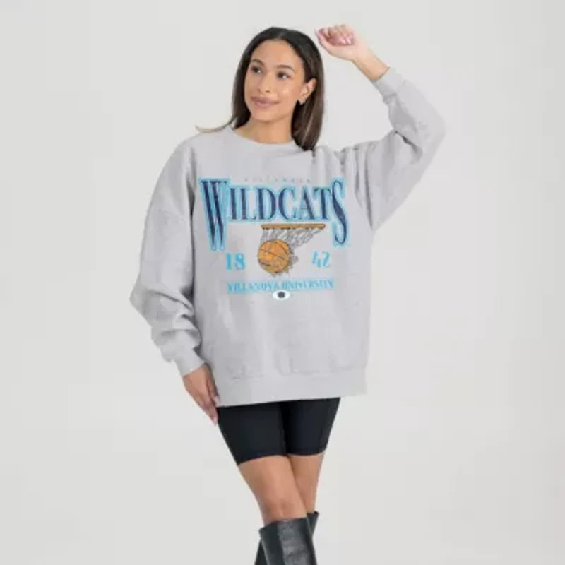 NCAA Villanova Wildcats Basketball Premium Fleece Drop Pullover Sweatshirt