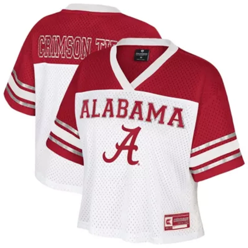 Alabama Crimson Tide NCAA Treasure Cropped Football Jersey