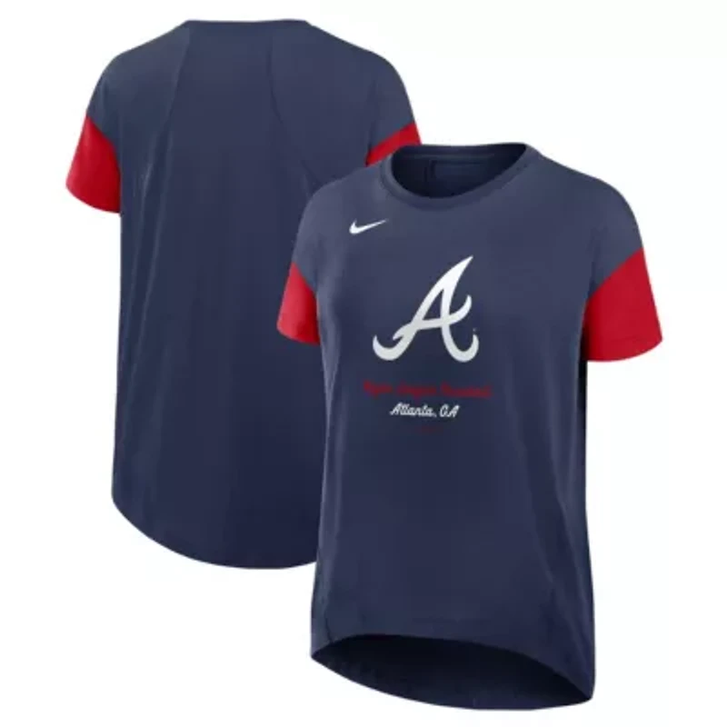 MLB Nike Atlanta Braves Flowy Fashion Tri-Blend Dri-FIT T-Shirt