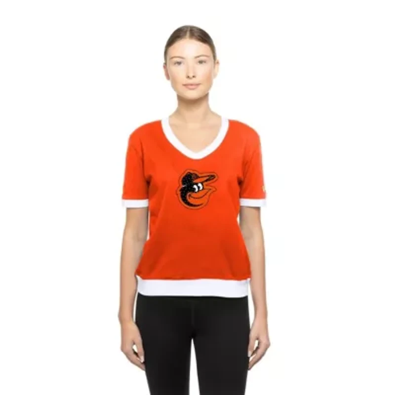 MLB Baltimore Orioles Game Day Rhinestone V-Neck T-Shirt