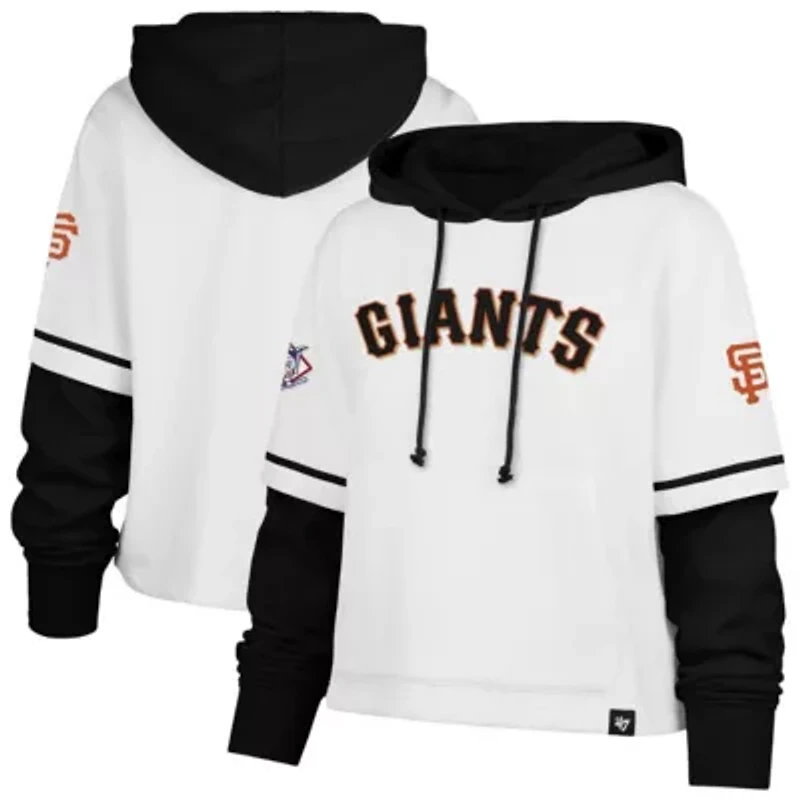MLB San Francisco Giants Trifecta Shortstop Cropped Pullover Hoodie