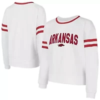 NCAA Arkansas Razorbacks Borough French Terry Arch Over Long Sleeve Top