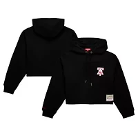 NBA Philadelphia 76ers Hardwood Classics Cropped Pullover Hoodie