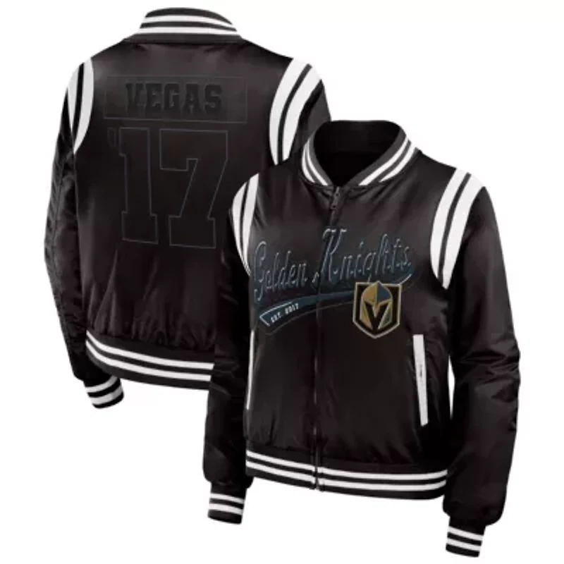 NHL Vegas Golden Knights Baller Full-Zip Bomber Jacket