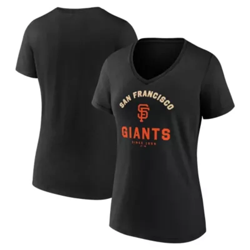 MLB Logo Athletic San Francisco Giants Unrivaled V-Neck T-Shirt