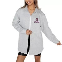 SC State Bulldogs NCAA South Carolina Foundation Full-Button Long Sleeve Overshirt