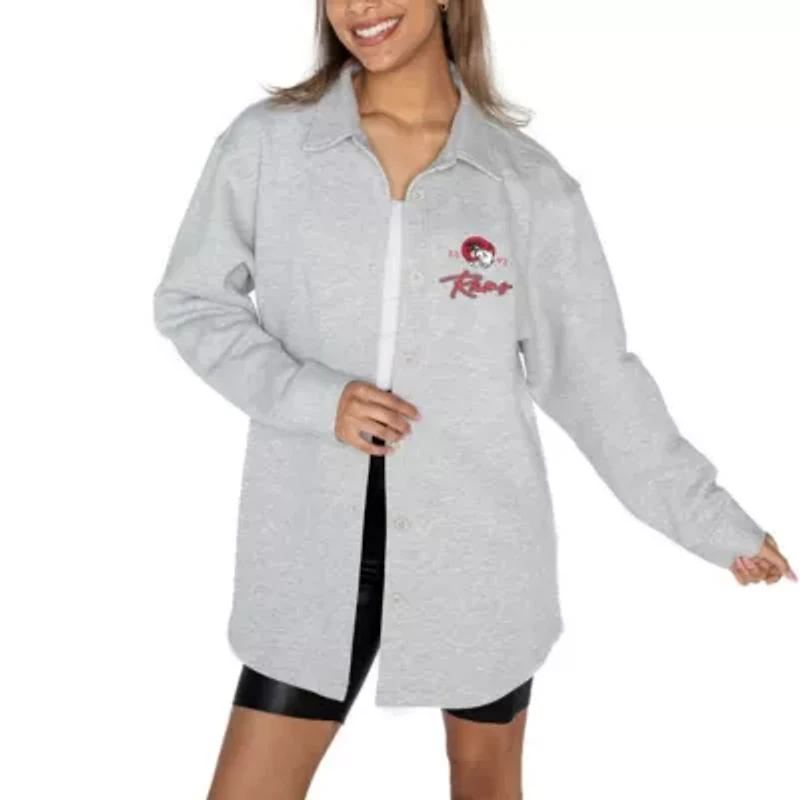 NCAA Winston-Salem State Rams Foundation Full-Button Long Sleeve Overshirt