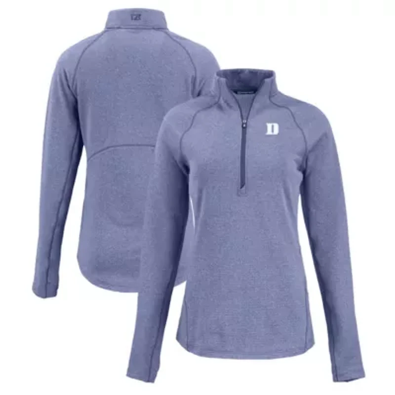 Duke Blue Devils NCAA Peshastin Eco Fleece Recycled Half-Zip Tri-Blend Jacket