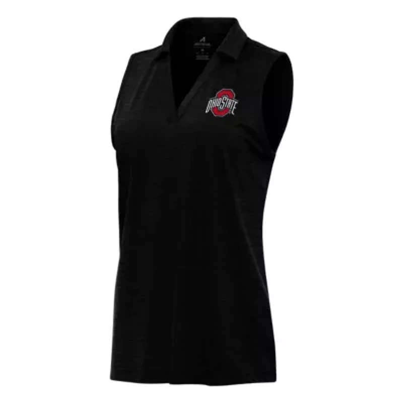 NCAA Ohio State Buckeyes Layout Sleeveless V-Neck Polo