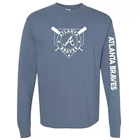 MLB Atlanta Braves Pigment Dye Long Sleeve T-Shirt