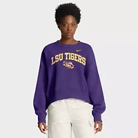 NCAA Nike LSU Tigers Oversized Phoenix Arch Pullover Sweatshirt