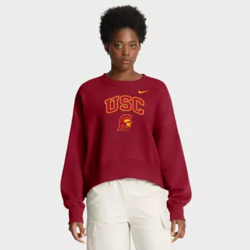 NCAA Nike USC Trojans Oversized Phoenix Arch Pullover Sweatshirt