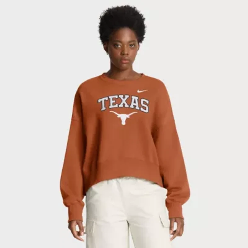 NCAA Nike Texas Longhorns Oversized Phoenix Arch Pullover Sweatshirt