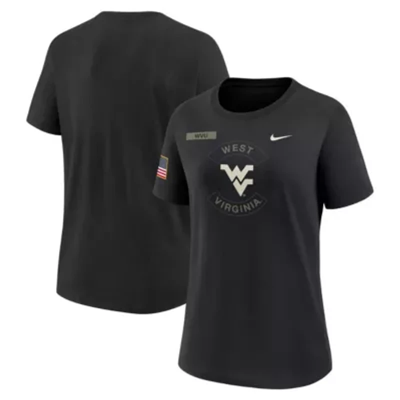 NCAA Nike West Virginia Mountaineers 2025 Military Appreciation Dri-FIT T-Shirt