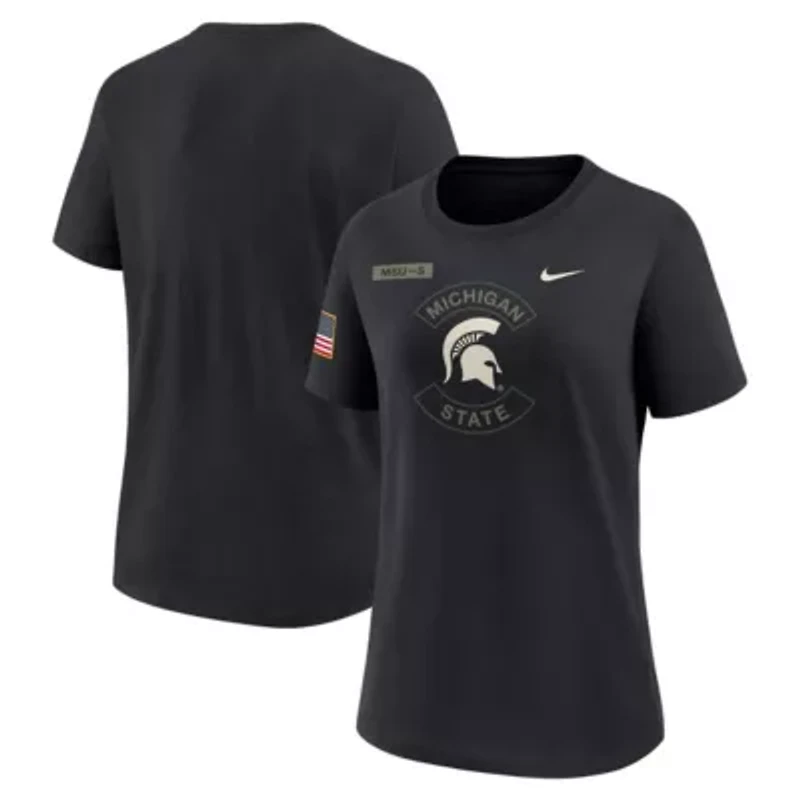 NCAA Nike Michigan State Spartans 2025 Military Appreciation Dri-FIT T-Shirt