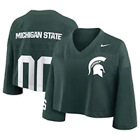 NCAA Nike Michigan State Spartans Cropped Mesh Dri-FIT Fashion Jersey