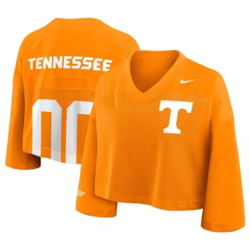 NCAA Nike Tennessee Volunteers Cropped Mesh Dri-FIT Fashion Jersey