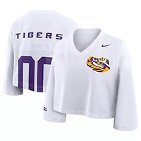 NCAA Nike LSU Tigers Cropped Mesh Dri-FIT Fashion Jersey