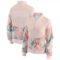 MLB Sand Chicago Cubs Raglan Full-Zip Track Jacket