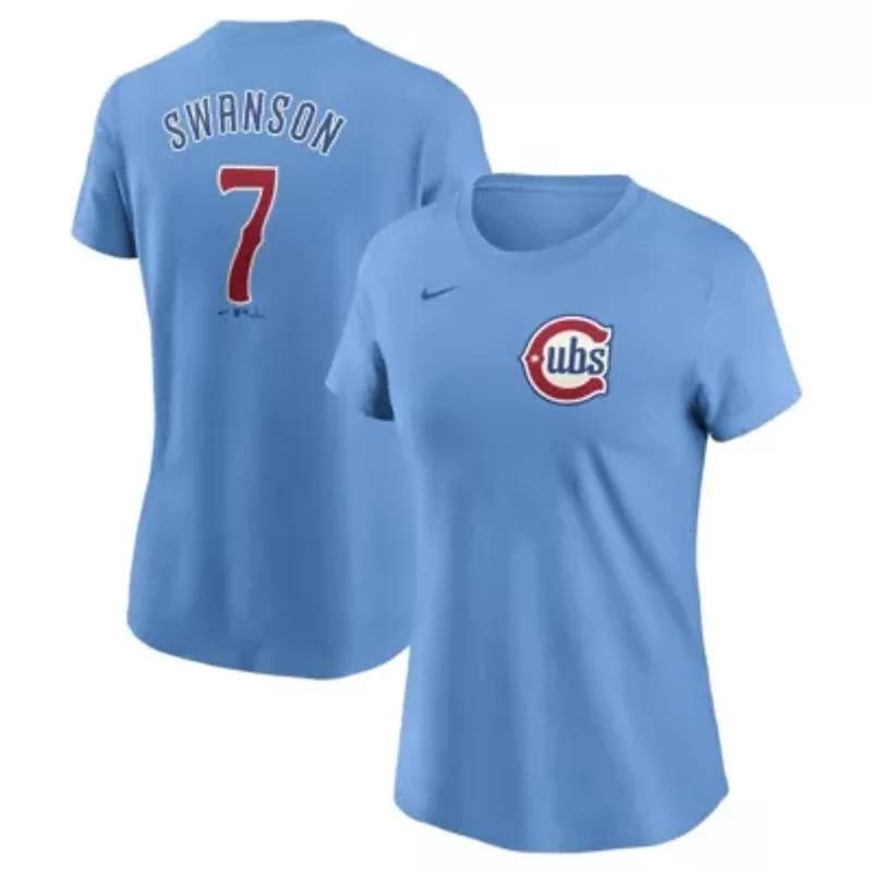 MLB Nike Dansby Swanson Baby Chicago Cubs Fuse Name & Number T-Shirt