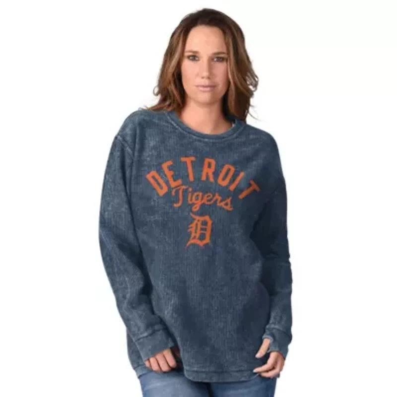 MLB Detroit Tigers Comfy Cord Pullover Sweatshirt